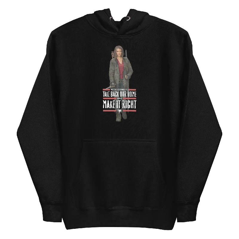 Hoodie for sporty cozy moments -Hoodie for bike rides -The Walking Dead Maggie Make It Right Unisex Premium Hoodie