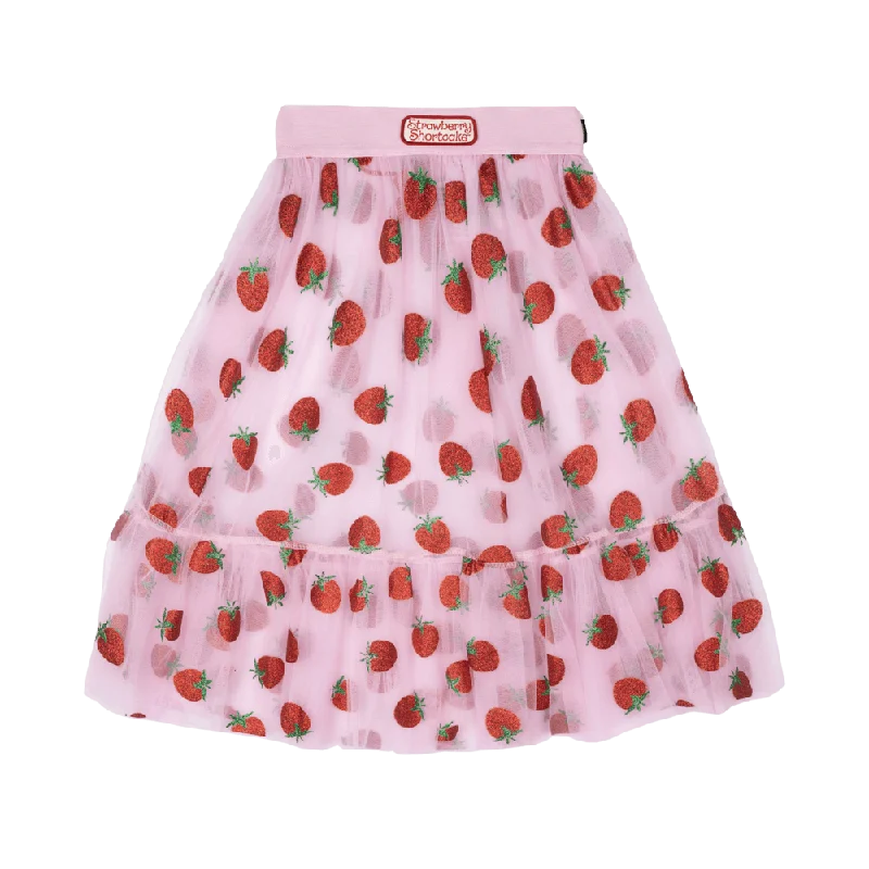 Skirts for chic weekend dressing -Rock Your Baby Tulle Skirt - Strawberry Delight