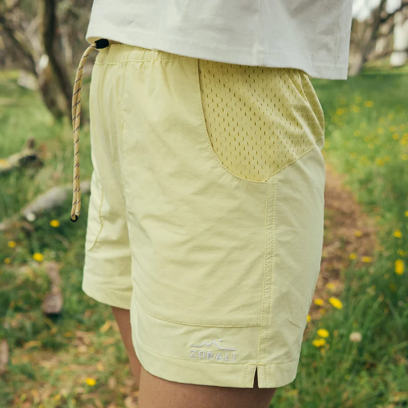 Shorts for weekend adventures -Womens Trail Shorts Lemon