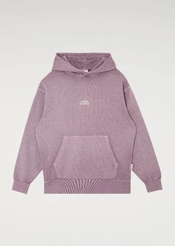 Hoodie for trendy gym-inspired layering -Hoodie for workout -Heavyweight Logo Hoodie - Washed Purple