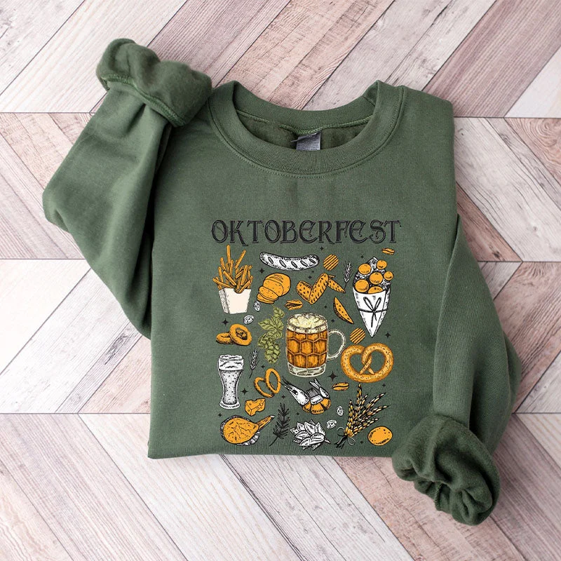 Sweatshirt for winter -Sweatshirts for casual wear -German Oktoberfest Beer Festival Sweatshirt