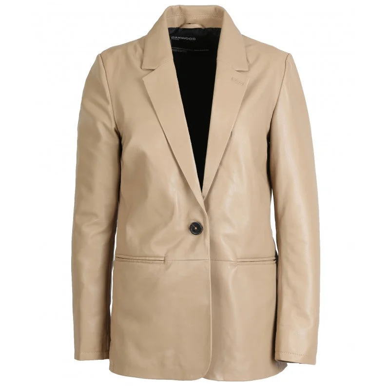 Jacket for stylish work attire -Jacket Meg 0625-Dark-Beige