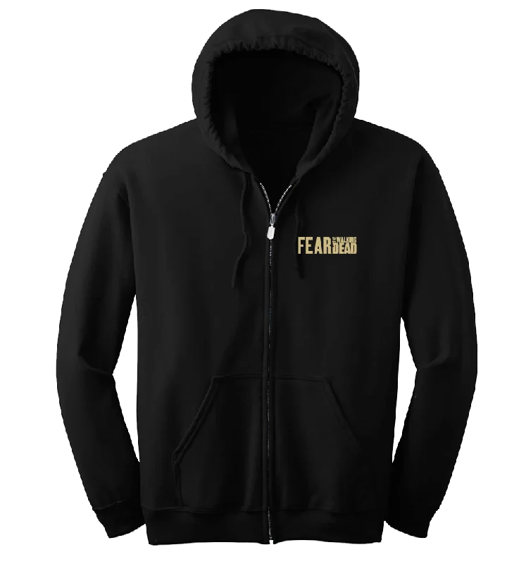 Hoodie for trendy fall and winter looks -Hoodie for winter sports -Fear The Walking Dead Madison Fleece Zip-Up Hooded Sweatshirt