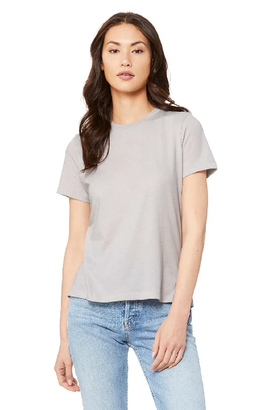 minimalist sports t-shirts -Bella + Canvas Womens CVC Short Sleeve Crewneck T-Shirt - Heather Cool Grey