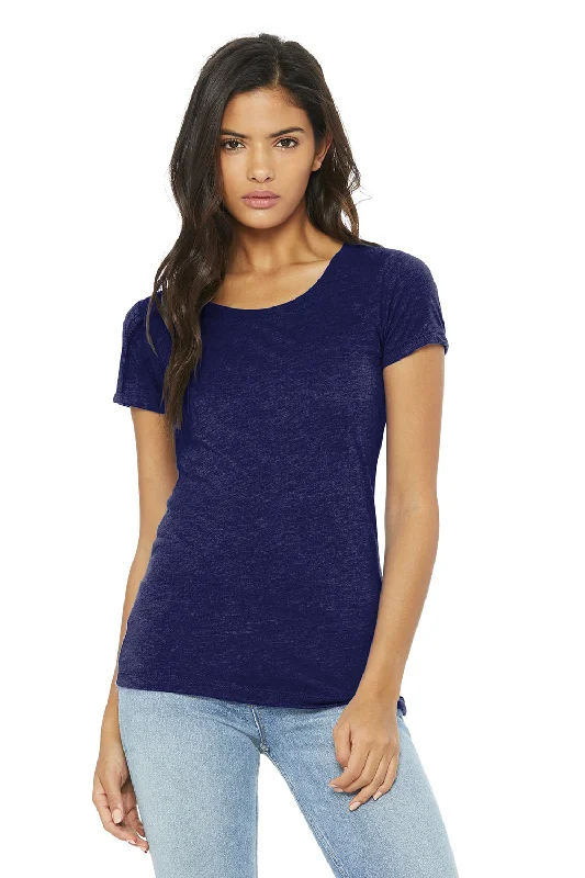 Bella + Canvas Womens Short Sleeve Crewneck T-Shirt - Navy Blue