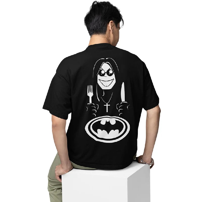 patriotic funny t-shirts -Black Sabbath Oversized T shirt - Bat Meal