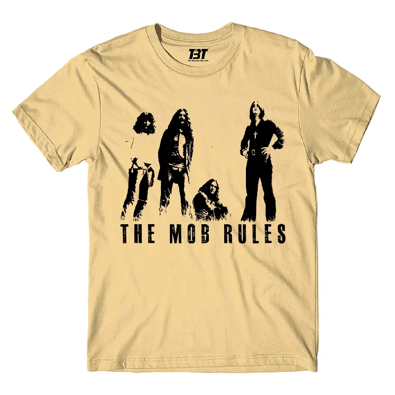 muscle cotton t-shirts -Black Sabbath T shirt - The Mob Rules