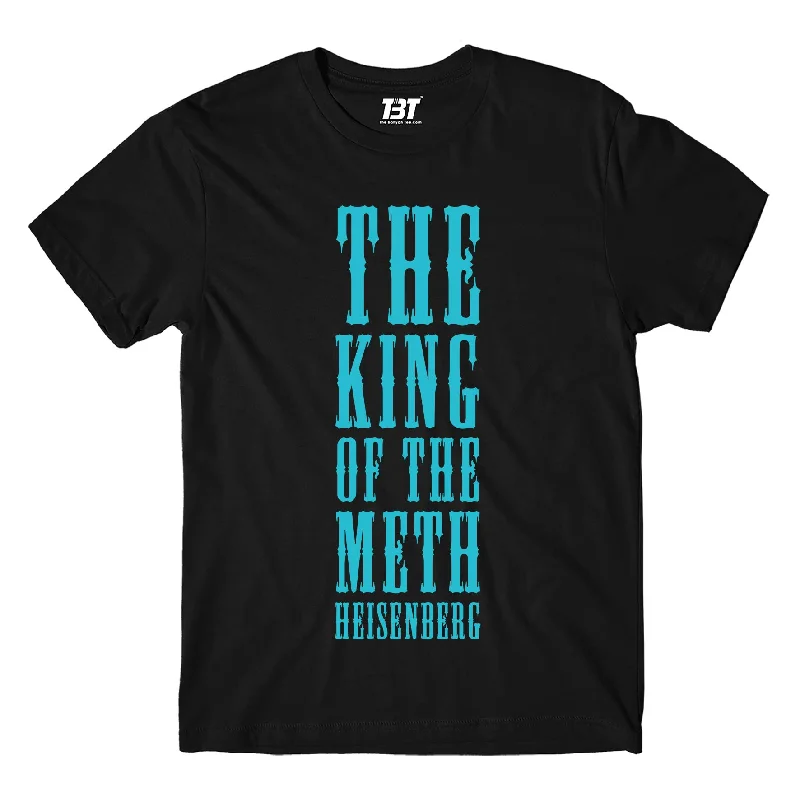 cropped funny t-shirts -Breaking Bad T shirt - The King Of The Blue Crystal