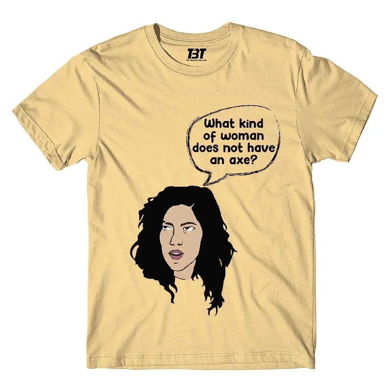 solid cotton t-shirts -Brooklyn Nine-Nine T shirt - What Kind Of Woman - Rosa Quote