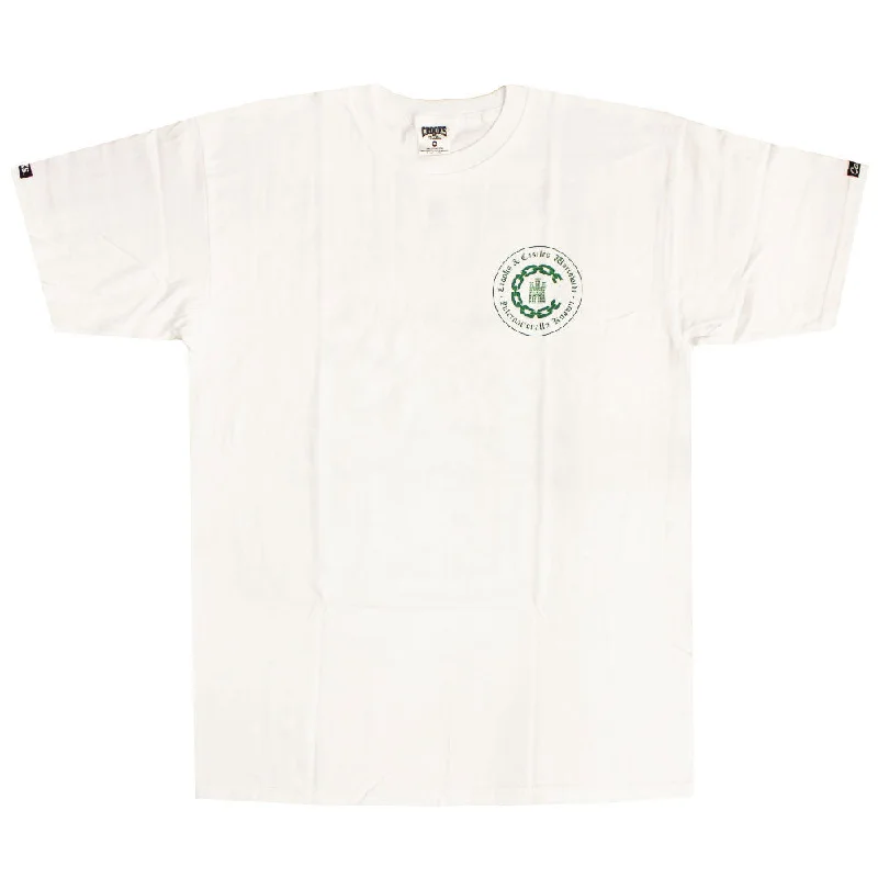 animal printed t-shirts -Crooks & Castles Linguistics T-shirt White