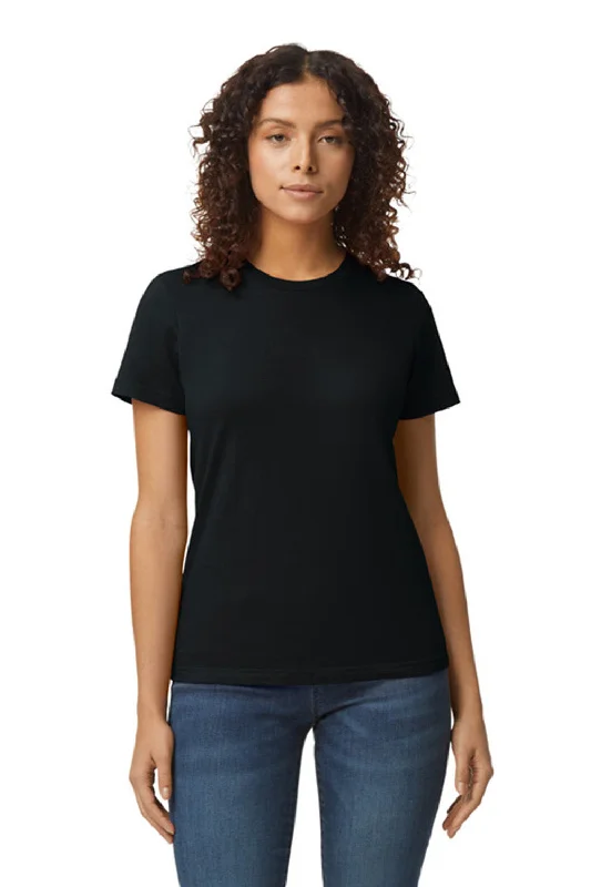 festival travel t-shirts -Gildan Womens Softstyle Short Sleeve Crewneck T-Shirt - Pitch Black