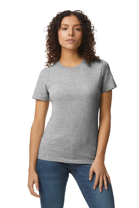 abstract travel t-shirts -Gildan Womens Softstyle Short Sleeve Crewneck T-Shirt - Sport Grey