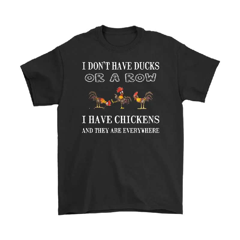 abstract vintage t-shirts -I don't have ducks in a row, I have chickens Short Sleeve T-Shirt