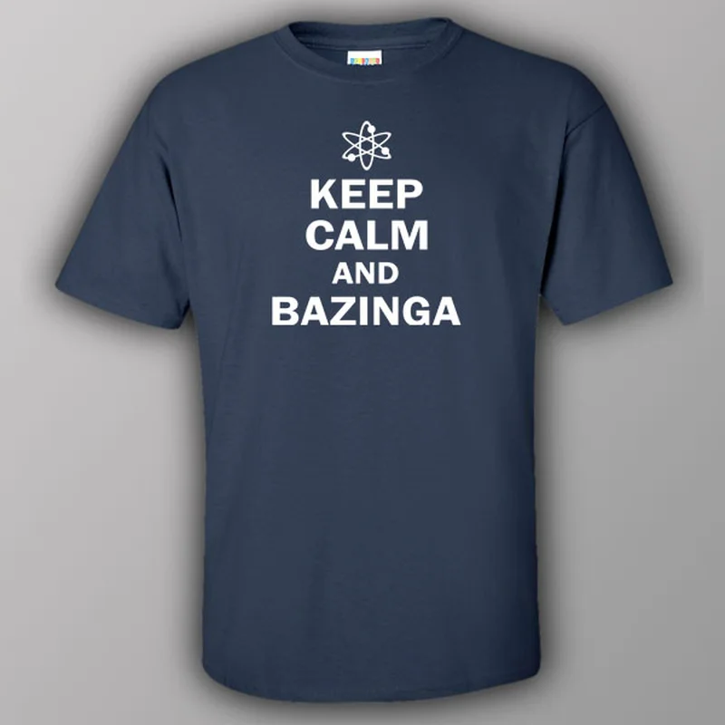 animal sports t-shirts -Keep calm and Bazinga - T-shirt