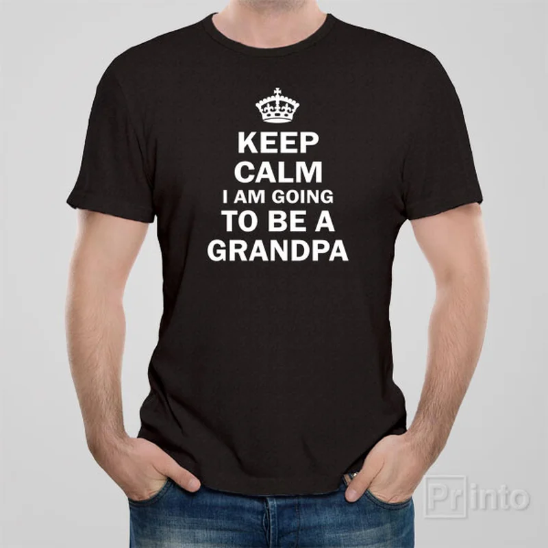 neon streetwear t-shirts -Keep calm I am going to be a grandpa - T-shirt