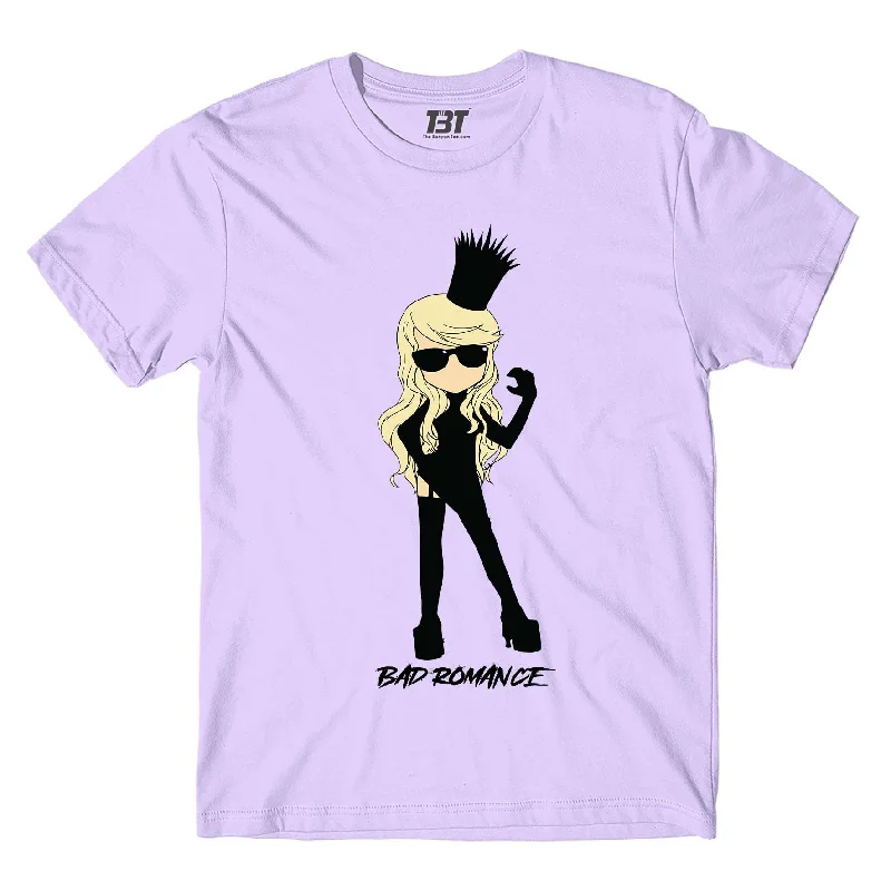 casual printed t-shirts -Lady Gaga T shirt - Bad Romance