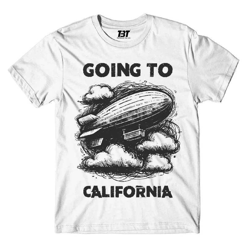 minimalist printed t-shirts -Led Zeppelin T shirt - Going To California