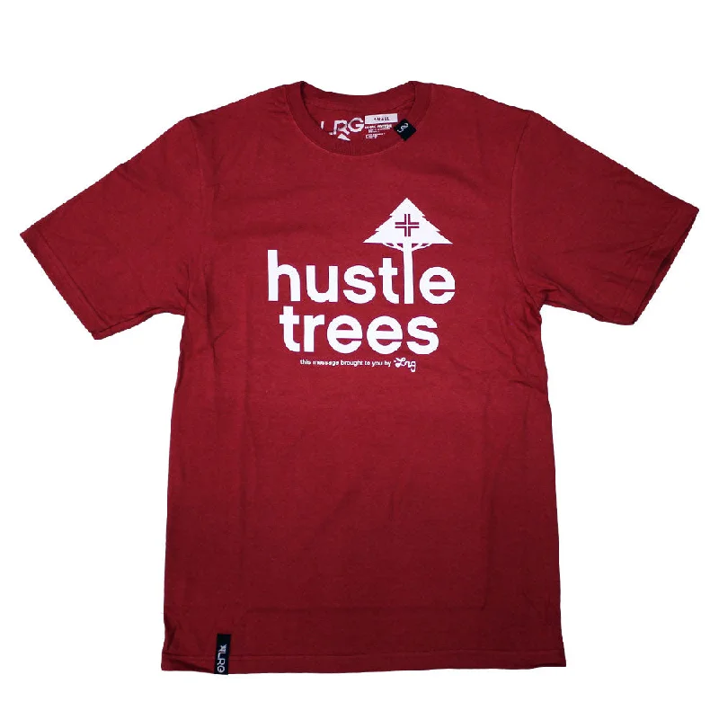 tie-dye plain t-shirts -Lrg RC Hustle Trees T-shirt Red White