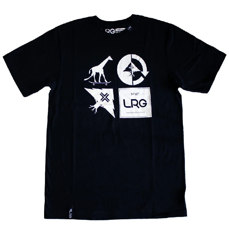 custom festival t-shirts -Lrg RC Logo Mash Up T-shirt Black