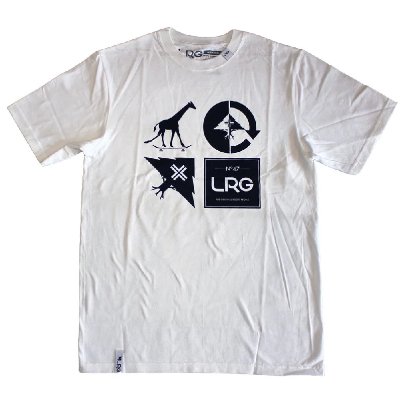 funny festival t-shirts -Lrg RC Logo Mash Up T-shirt White