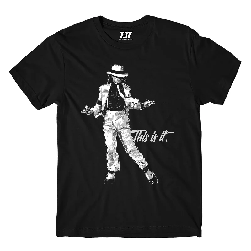 white printed t-shirts -Michael Jackson T shirt - This Is it