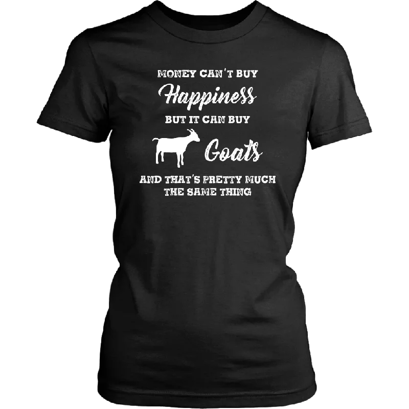 vintage festival t-shirts -Money can't buy happiness, but it can buy Goats Women's T-Shirt