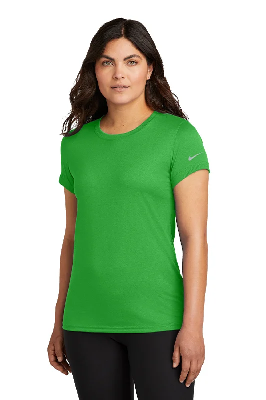 neon kids t-shirts -Nike Womens rLegend Dri-Fit Moisture Wicking Short Sleeve Crewneck T-Shirt - Apple Green