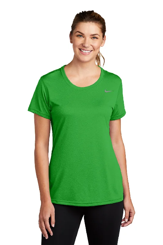 festival kids t-shirts -Nike Womens Team rLegend Dri-Fit Moisture Wicking Short Sleeve Crewneck T-Shirt - Apple Green