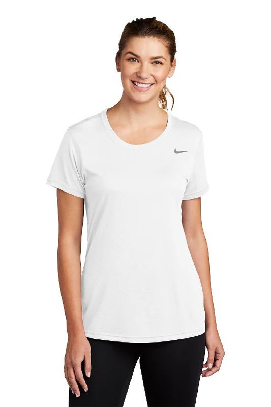 pocket kids t-shirts -Nike Womens Team rLegend Dri-Fit Moisture Wicking Short Sleeve Crewneck T-Shirt - White