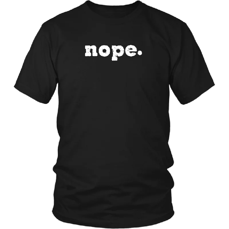 patriotic oversized t-shirts -NOPE. Short Sleeve District Unisex T-Shirt