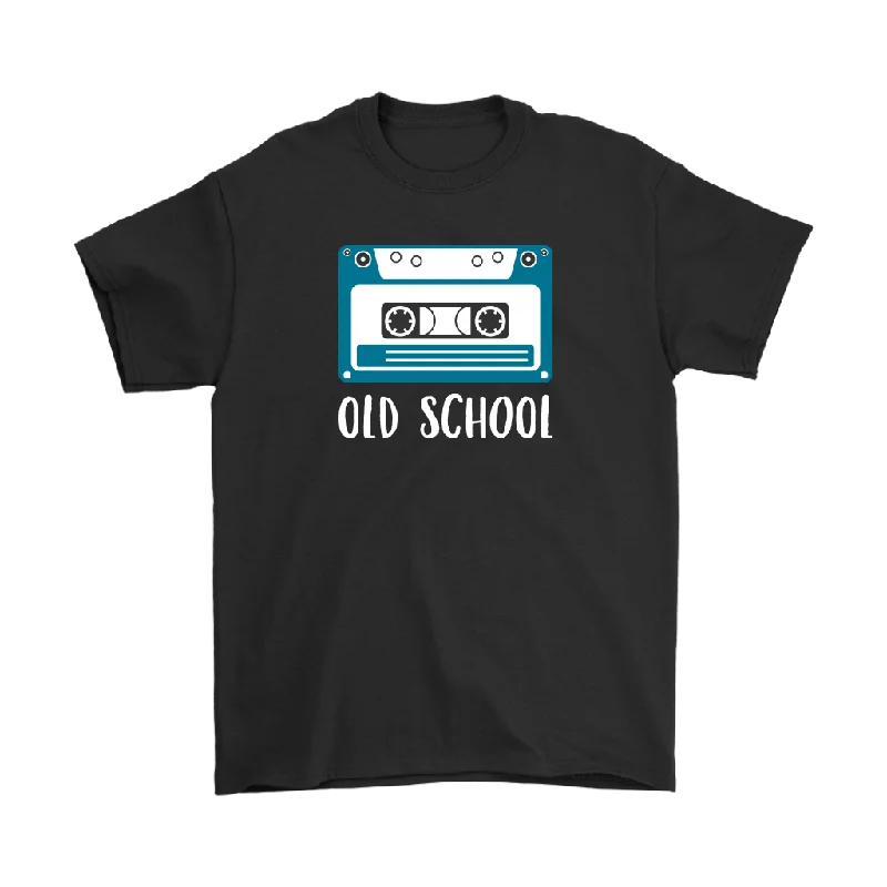 neon couple t-shirts -OLD SCHOOL Cassette Tape Design Men's T-Shirt