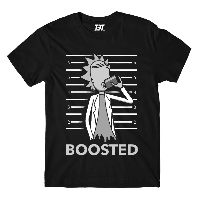 sports cotton t-shirts -Rick and Morty T shirt - Boosted