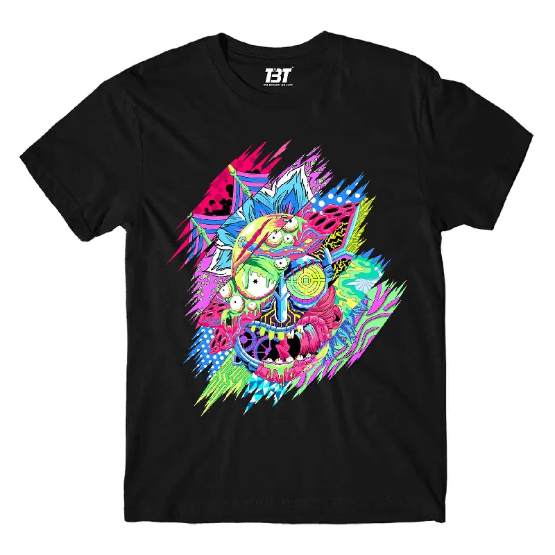 distressed printed t-shirts -Rick and Morty T shirt - Fan Art