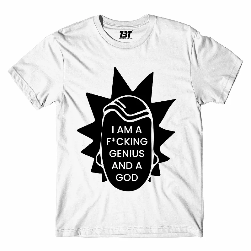 pocket printed t-shirts -Rick and Morty T shirt - Genius