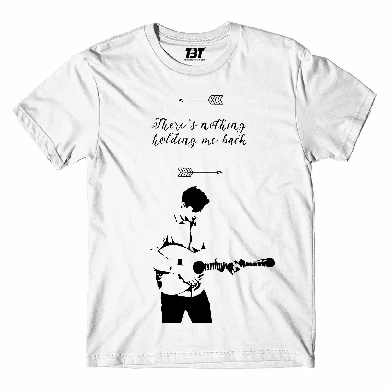 black travel t-shirts -Shawn Mendes T shirt - Nothing Holding Me Back