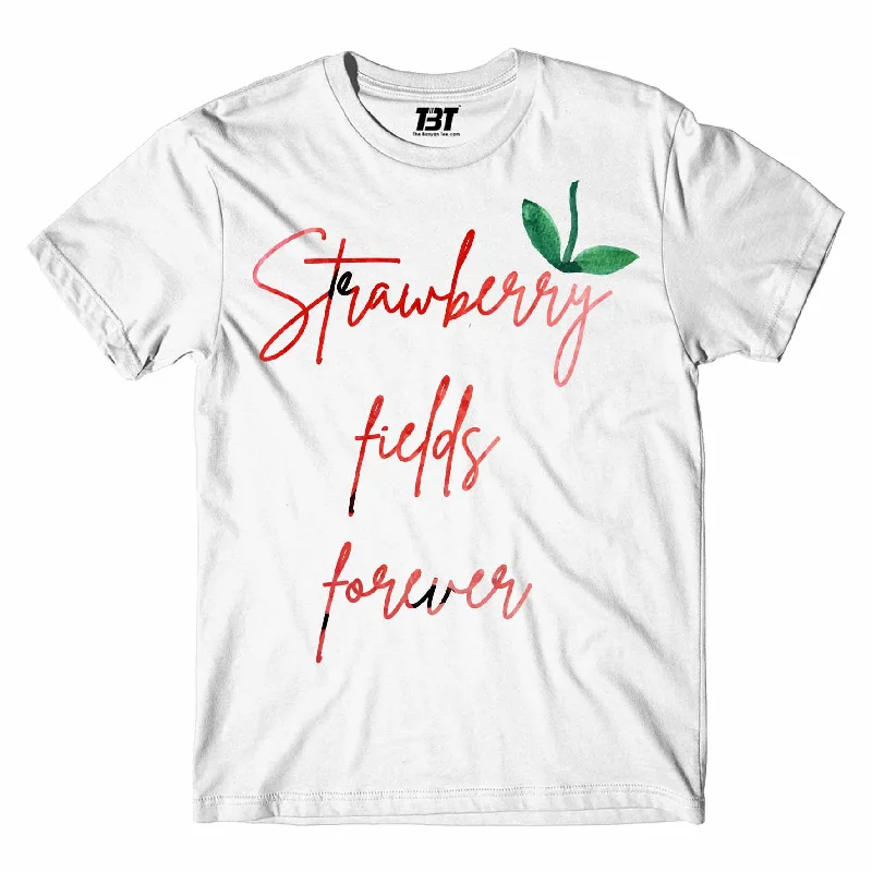 casual long sleeve t-shirts -The Beatles T shirt - Strawberry Fields Forever