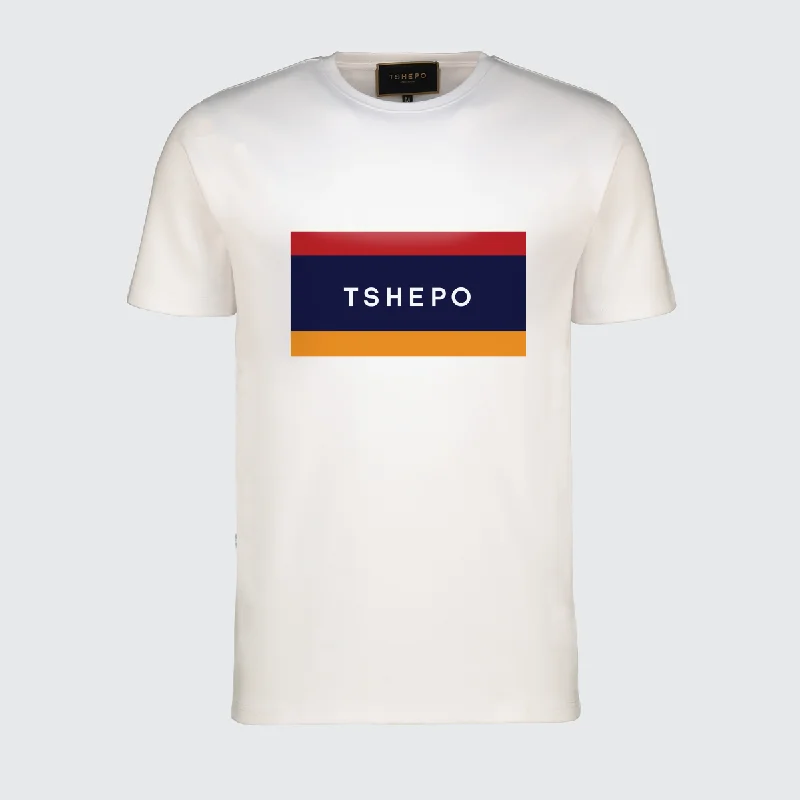 festival kids t-shirts -TSHEPO FLAGSHIP T-SHIRT, WHITE