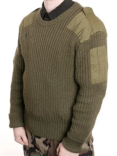 pullover sweater modern warmth -Jacket for evening wear -Men's Vintage British Commando Sweater