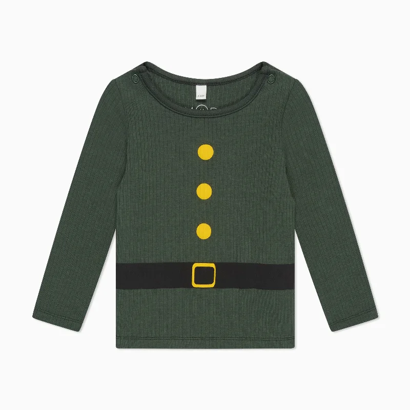 pullover sweater cozy design -Jacket for trendy fall looks -Little Elf Ribbed Top