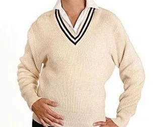 pullover sweater damask accents -Jacket for layering -Canadian Naval Academy Sweater