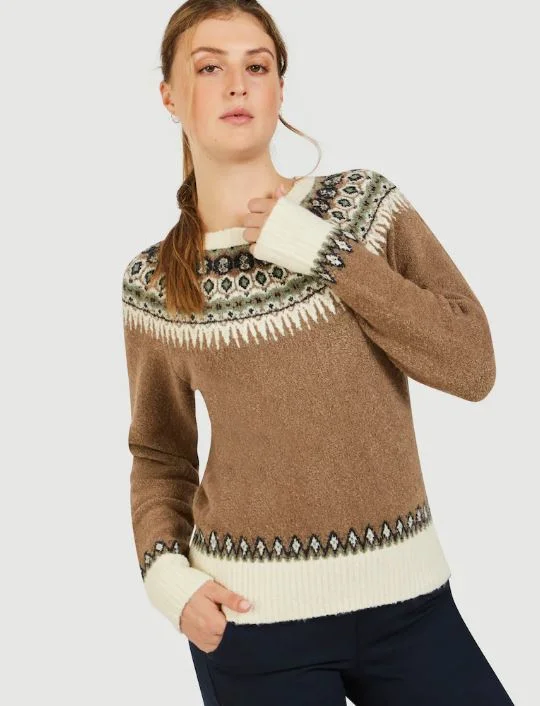 Taupe Fair Isle