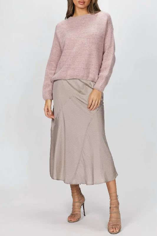 Skirts for laid-back weekend wear -Etta Skirt In Powder Stripe