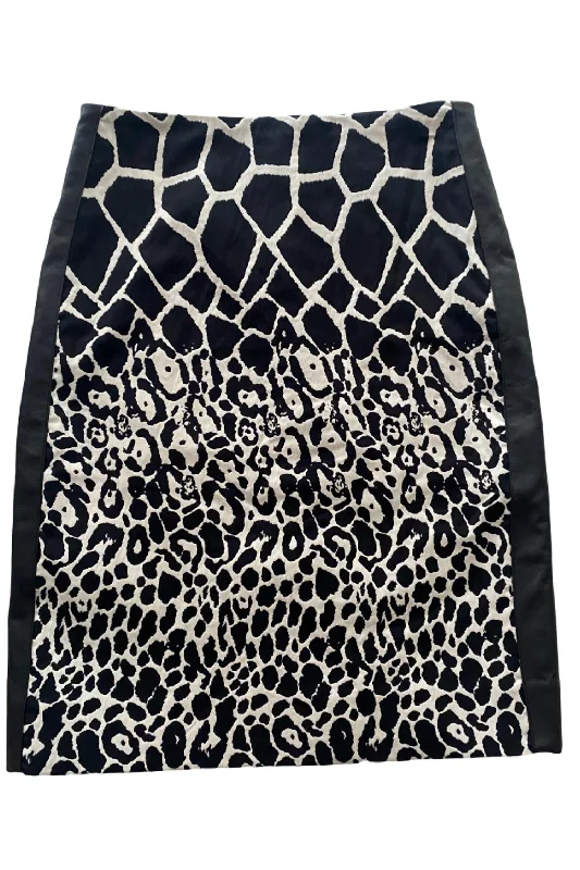 Skirts for wedding season -High Waist Skirt In Black/white