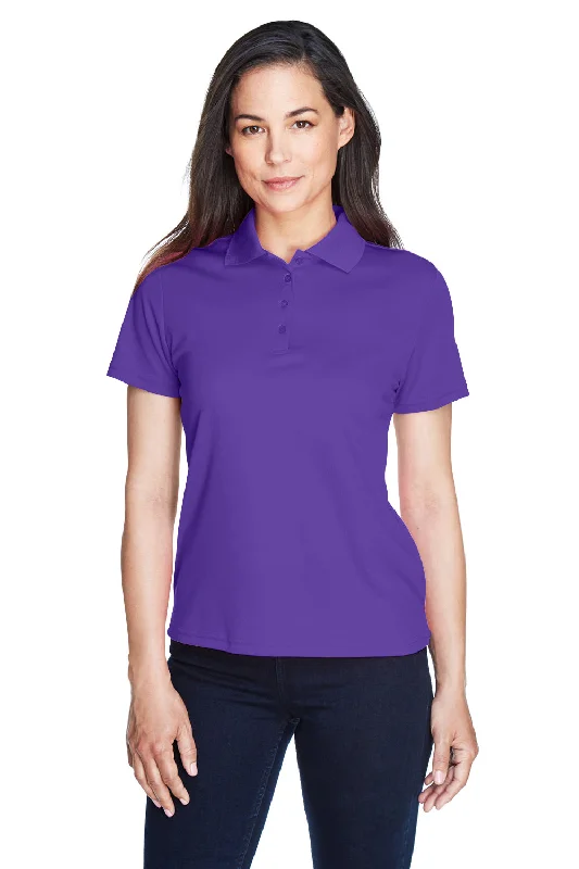 embroidered blouses boho -Core 365 Womens Origin Performance Moisture Wicking Short Sleeve Polo Shirt - Campus Purple