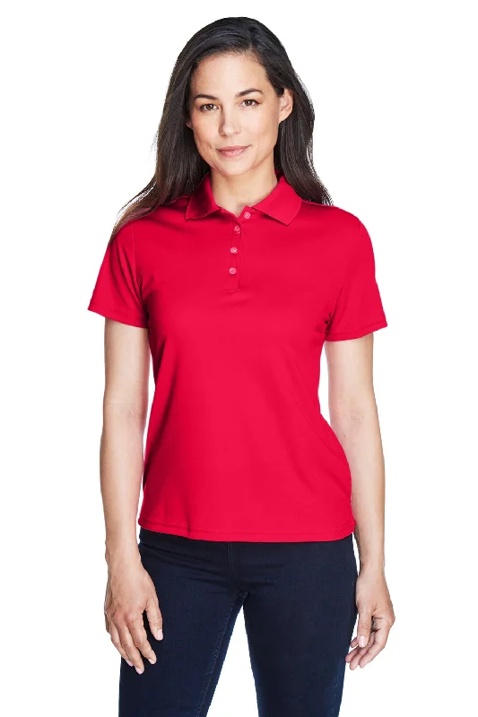 short sleeve shirts summer -Core 365 Womens Origin Performance Moisture Wicking Short Sleeve Polo Shirt - Classic Red