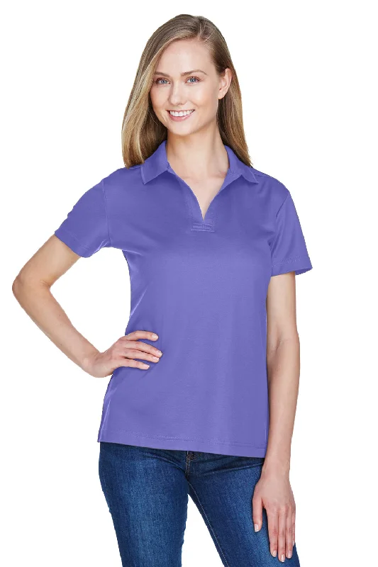 oversized shirts unisex -Devon & Jones Womens CrownLux Performance Moisture Wicking Short Sleeve Polo Shirt - Grape Purple