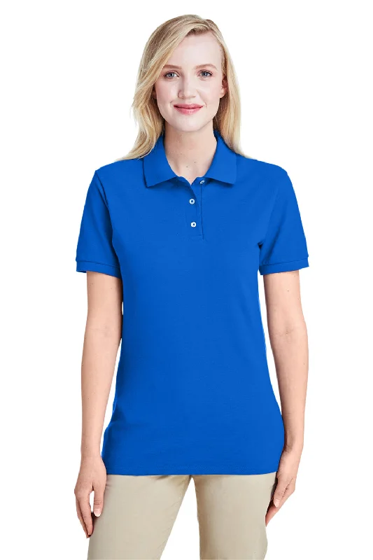 puff sleeve shirts festive -Jerzees Womens Short Sleeve Polo Shirt - Royal Blue