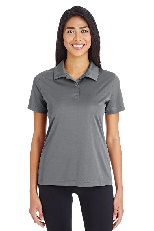 puff sleeve blouses -Team 365 Womens Zone Performance Moisture Wicking Short Sleeve Polo Shirt - Graphite Grey