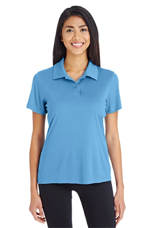 denim shirts unisex -Team 365 Womens Zone Performance Moisture Wicking Short Sleeve Polo Shirt - Light Blue