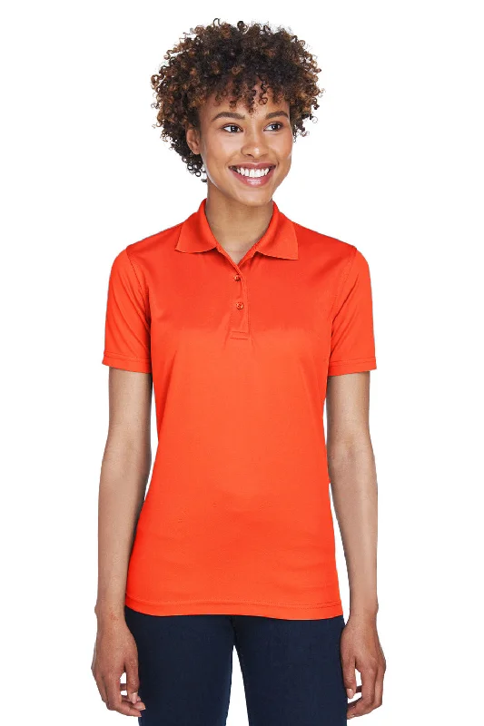 solid color shirts versatile -UltraClub Womens Cool & Dry Moisture Wicking Short Sleeve Polo Shirt - Orange